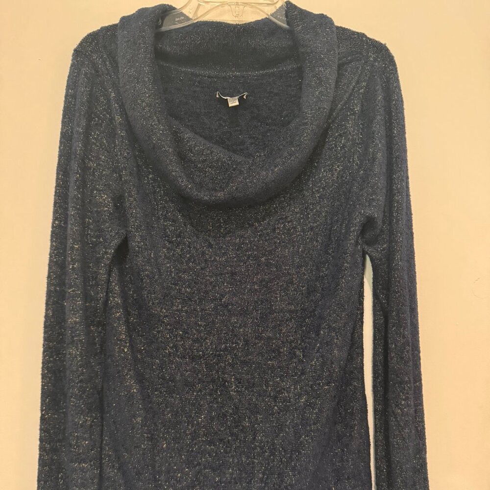Lurex Cowl Neck Sweater